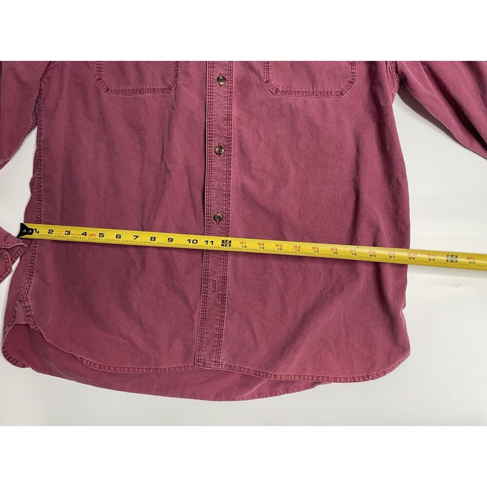 Magellan Sportswear Men's L Red Short Sleeve Fishing Shirt Button Up
